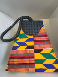 Copy of Ankara and Leather Clutch Bag