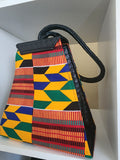Copy of Ankara and Leather Clutch Bag