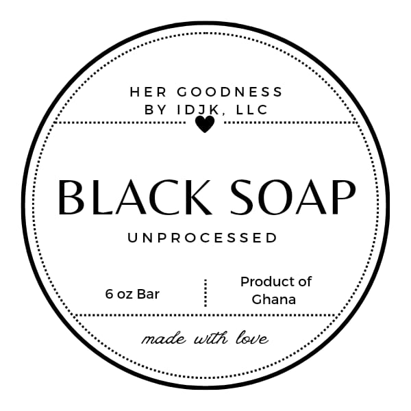 Umprocessed Black Soap