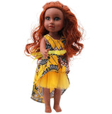 Maya Doll Silk Hair Orange Tutu