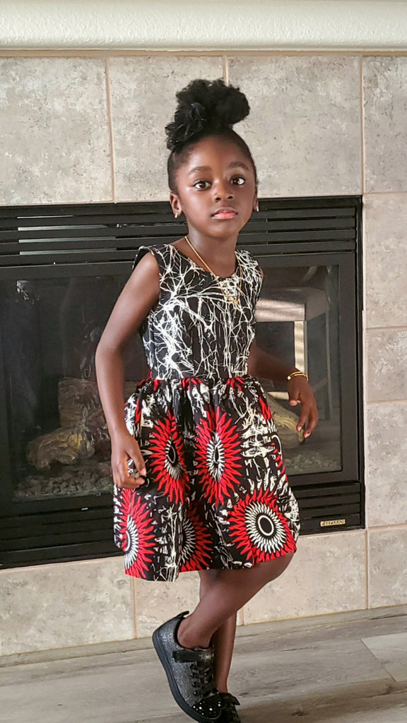 Elora African Print Dress