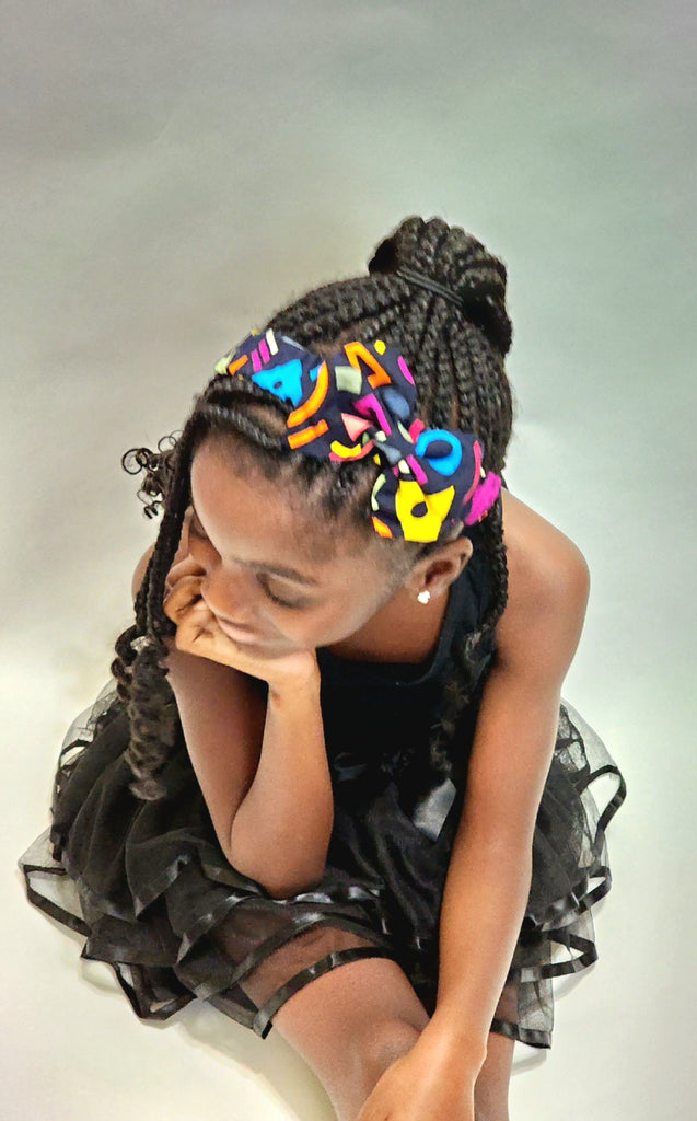 Multi Colored Hair Bow