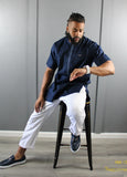 Solid Blue Custom Suit